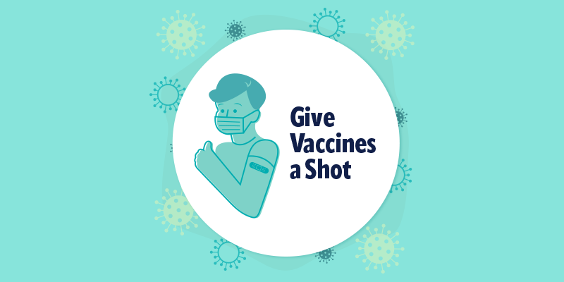 give vaccines a shot logo