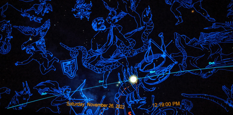 planetarium live show constellations