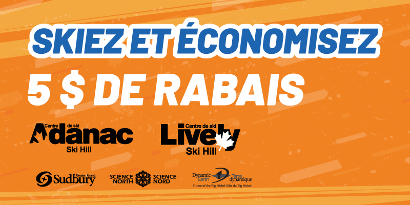 skiez et économisez — 5 $ de rabais aux pentes de ski adanac et lively