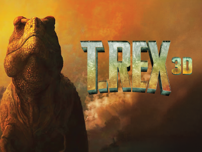 t. rex 3D in imax