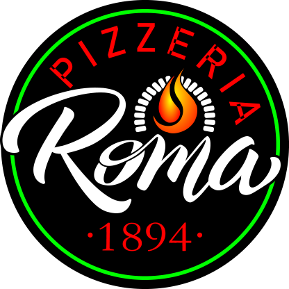 logo de pizzeria roma 1894