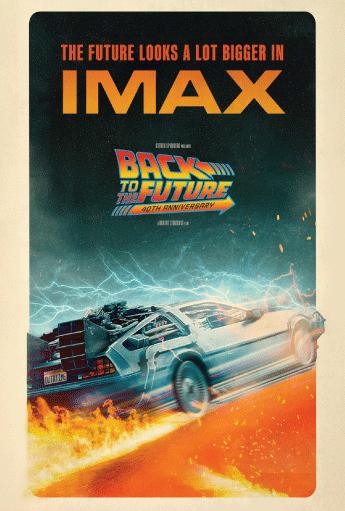 back to the future 40th anniversary movie poster